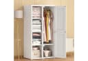 BELUPAI Kleiderschrank Weiß Faltbar mit Magnet Bild 3