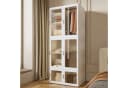 BELUPAI Kleiderschrank Faltbar Transparent/Weiß mit Magnettüren Bild 3