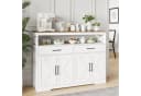 zebery Buffet Sideboard Landhausstil Braun/Weiß mit Schubladen Bild 3