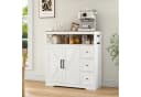 zebery Buffet Sideboard Landhausstil Braun/Weiß mit Schubladen Bild 3