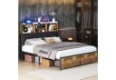 zebery Metallbett mit LED, Schubladen & USB-Anschluss Bild 2