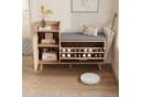 zebery Schuhschrank mit Sitzbank Natur Holzspanplatte Bild 1