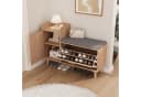 zebery Schuhschrank mit Sitzbank Natur Holzspanplatte Bild 3