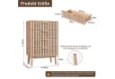 zebery Kommode Sideboard mit 4 Schubladen Holzoptik Bild 5