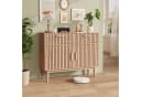 zebery Kommode Sideboard mit 2 Schubladen und 2 Türen Holzoptik Bild 1