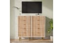 zebery Kommode Sideboard Weiß 5 Schubladen Metallbeine Modern Bild 1