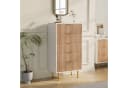 zebery Kommode Sideboard Weiß 5 Schubladen Metallbeine Modern Bild 4