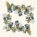 Garnier Thiebaut Tischdecke Giardino 115x115 cm Baumwolle-Leinen-Mix Bild 2