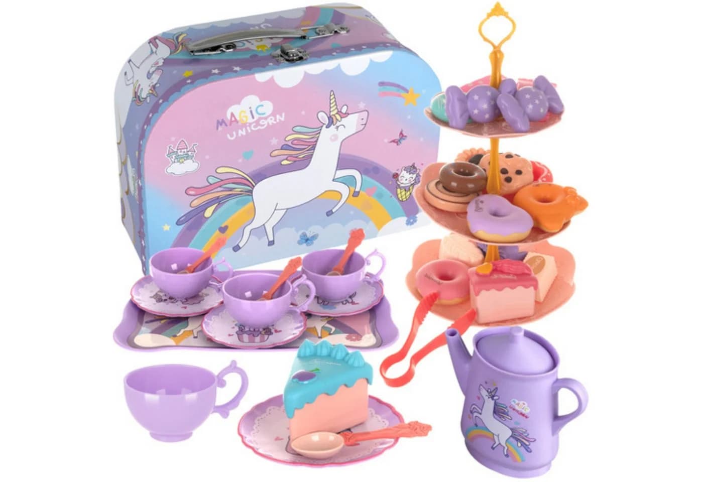 KRUZZEL Kinder-Teeservice Spielzeug-Set Kreatives Rollenspiel - Bild 2
