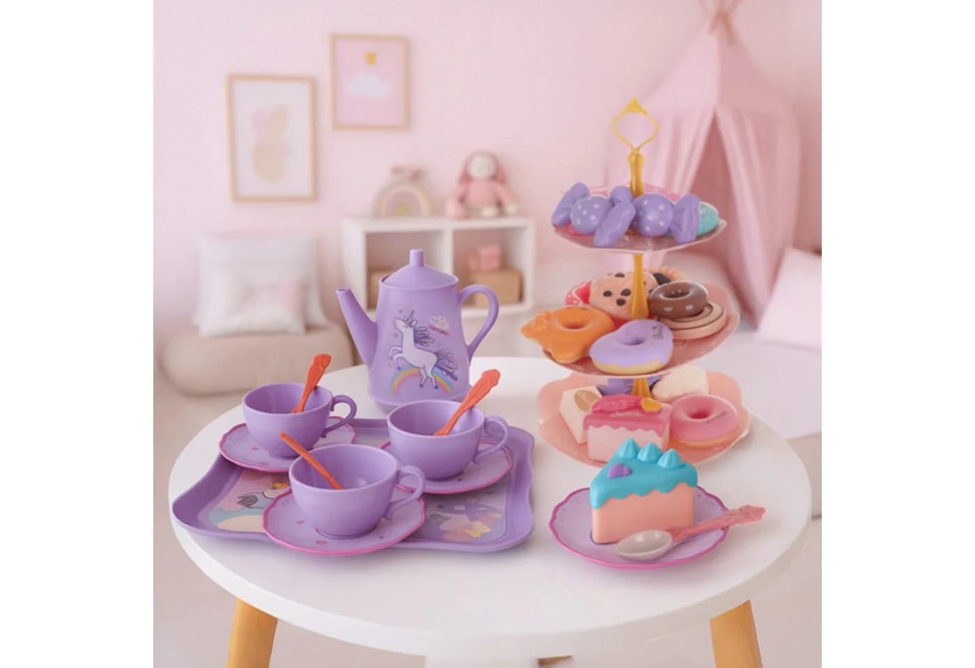 KRUZZEL Kinder-Teeservice Spielzeug-Set Kreatives Rollenspiel - Bild 3