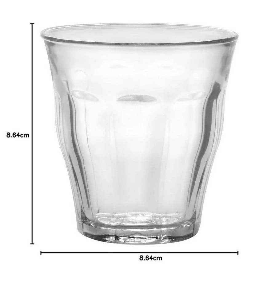 Bormioli Rocco Duralex Picardie Trinkglas 250 ml 6er Set Transparent