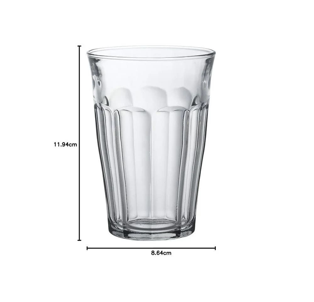 Duralex Picardie Trinkglas 360 ml 6er Set, Glas - Bild 3