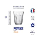 Bormioli Rocco Duralex Provence Glas Becher 250 ml 6er Set Transparent Bild 5