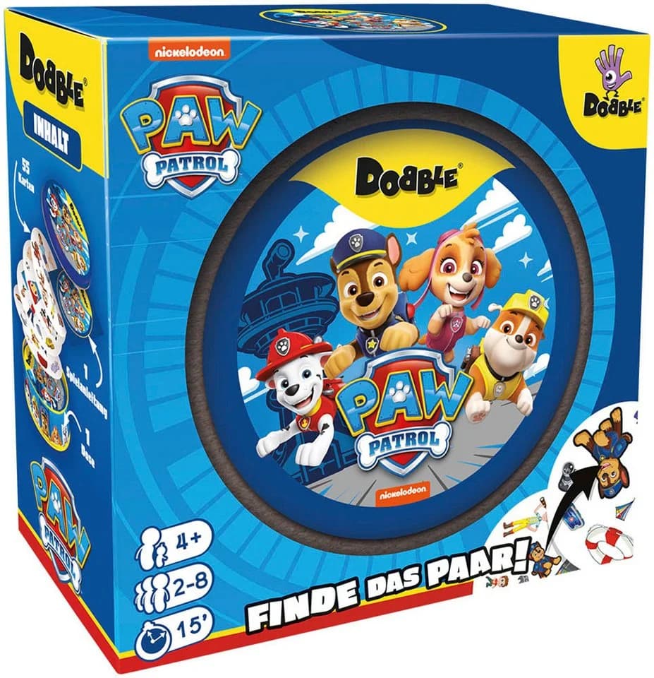 Asmodee Dobble Paw Patrol Reaktionsspiel mit 55 Karten Bunt - Bild 2