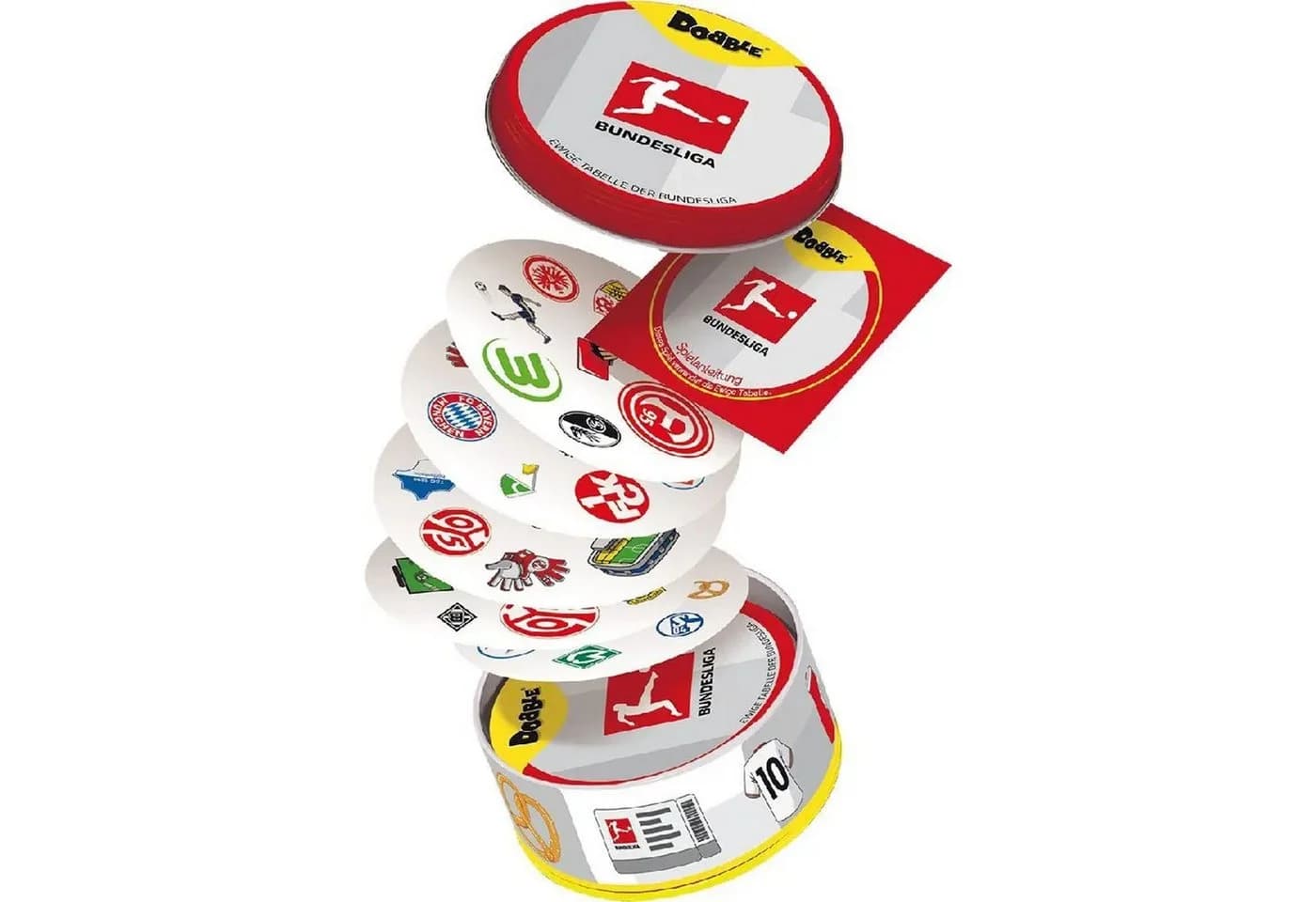 Zygomatic Dobble Bundesliga Kartenspiel mit 55 Symbolkarten