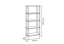 5five Simply Smart Bücherregal COME Braun 5 Ebenen Bild 5