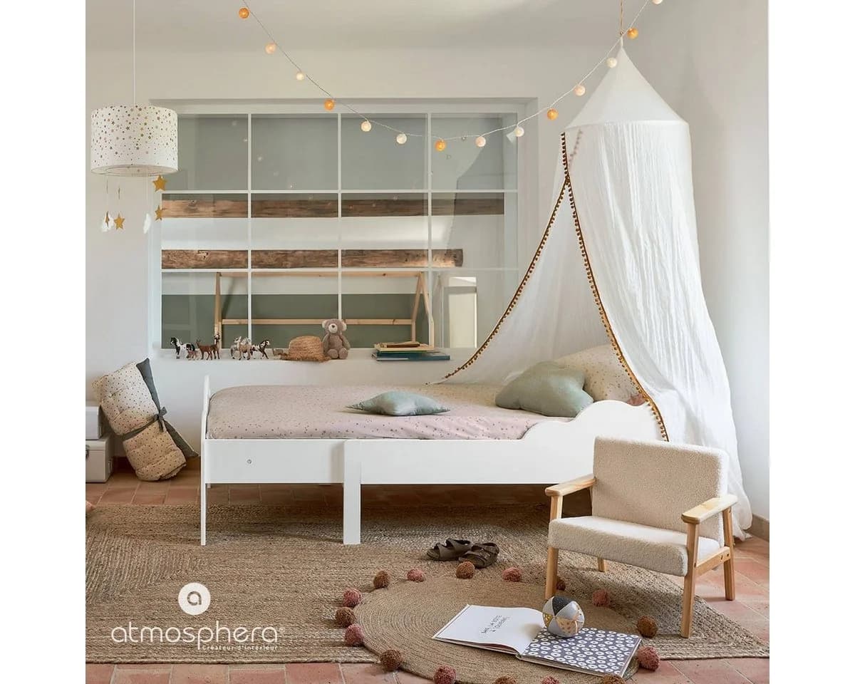 Atmosphera Créateur d'intérieur Kindersessel Weiß Kiefernholz
