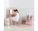 Atmosphera Kinderschminktisch SISSI Rosa mit Spiegel und Hocker Bild 1