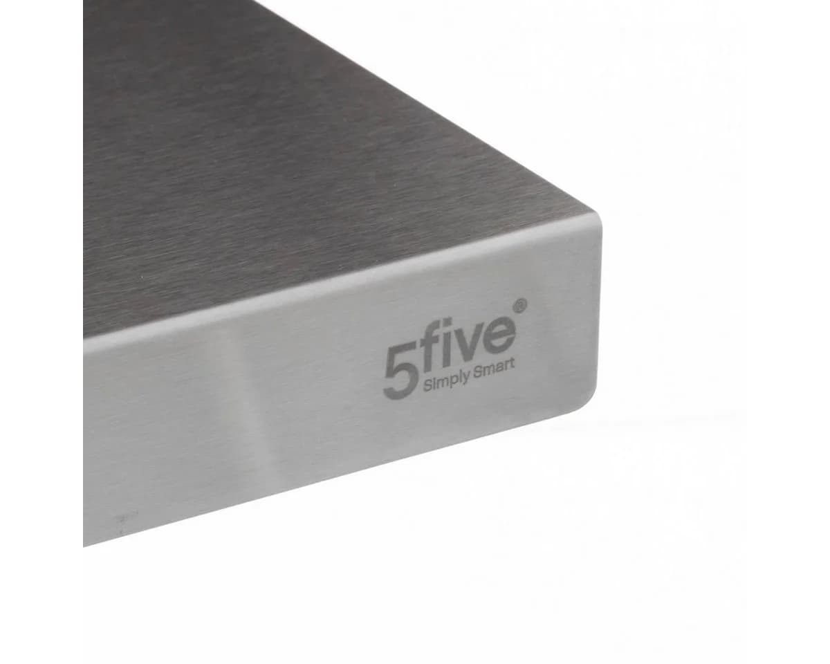 5five Simply Smart Schneidauflage Knetbrett Edelstahl Silber