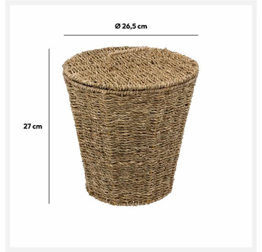 5five Simply Smart Wäschekorb Schilf Basketry Braun