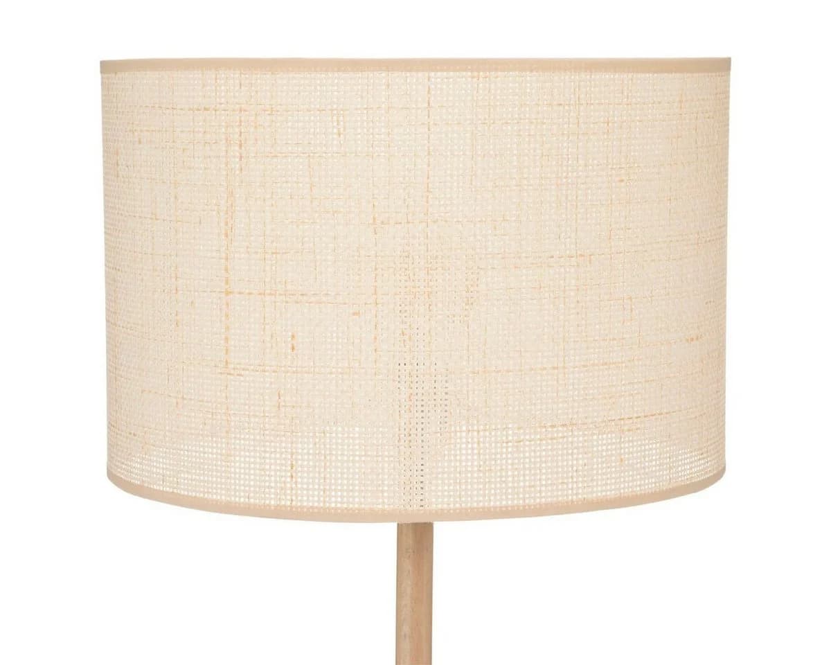 Atmosphera DELLA Stehlampe Holz Reisstroh E27 - Bild 4