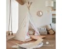 Atmosphera Wandspiegel CAMPAGNE Rattan Rund 38 cm Bild 1