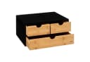 5five Simply Smart Aufbewahrungsbox Schwarz mit 3 Schubladen Bild 1