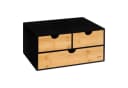 5five Simply Smart Aufbewahrungsbox Schwarz mit 3 Schubladen Bild 2