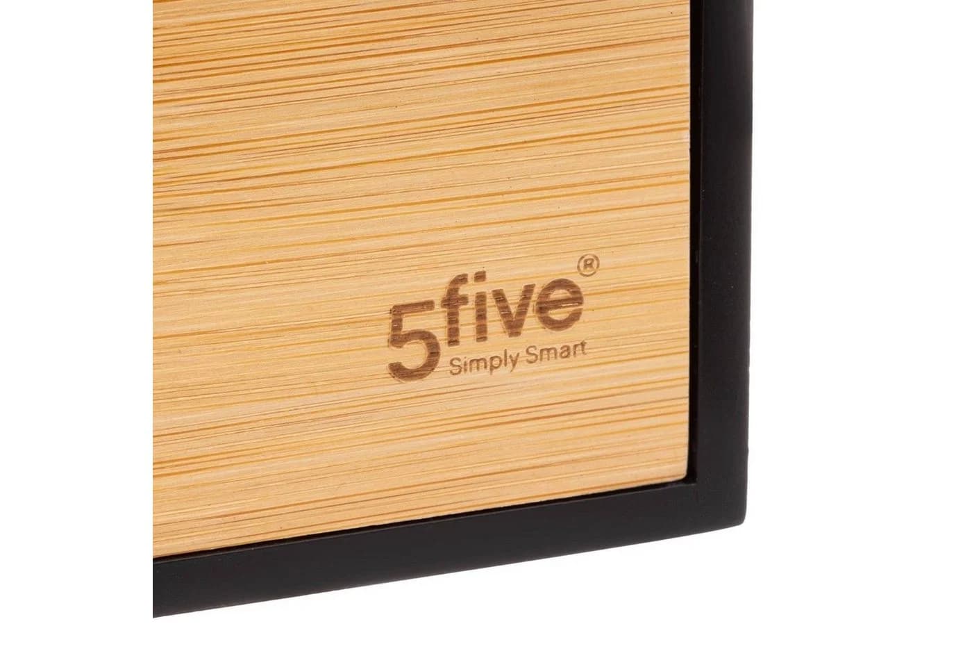 5five Simply Smart Aufbewahrungsbox Schwarz mit 3 Schubladen - Bild 3