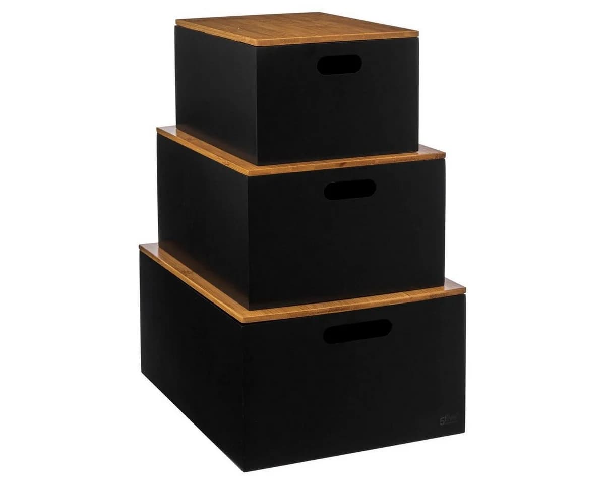 5five Simply Smart Aufbewahrungsbox Bambusdeckel - Bild 2
