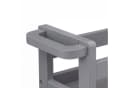 5five Simply Smart Badregal Grau 3 Ablagen auf Rollen Bild 1