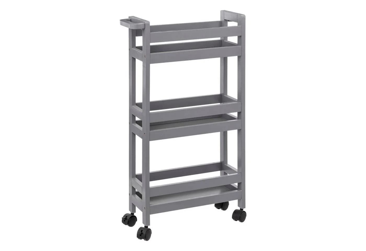 5five Simply Smart Badregal Grau 3 Ablagen auf Rollen - Bild 2