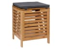5five Simply Smart Wäschekorb Badhocker BAMBOO 2in1 Bild 2