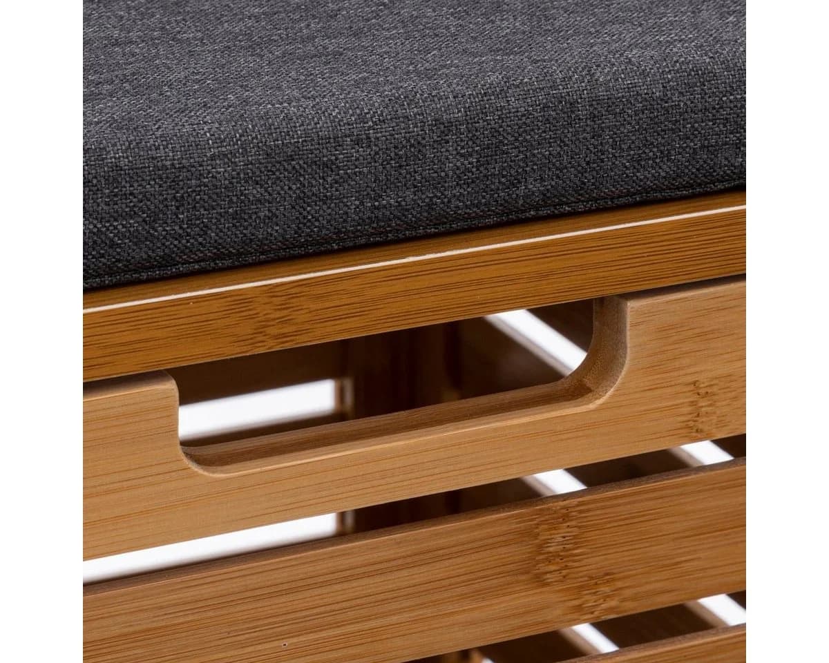 5five Simply Smart Wäschekorb Badhocker BAMBOO 2in1 - Bild 3