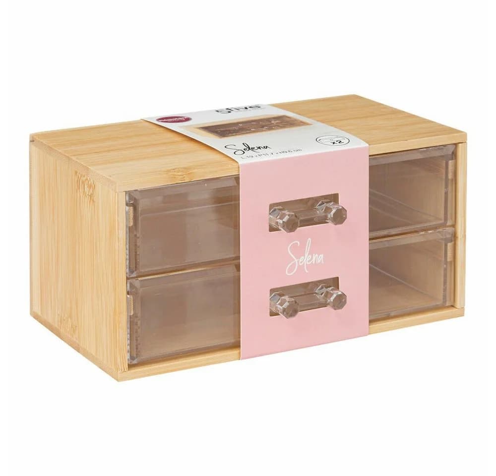 5five Simply Smart Schmuckkasten Selena 2 Schubladen Beige Bambus - Bild 5