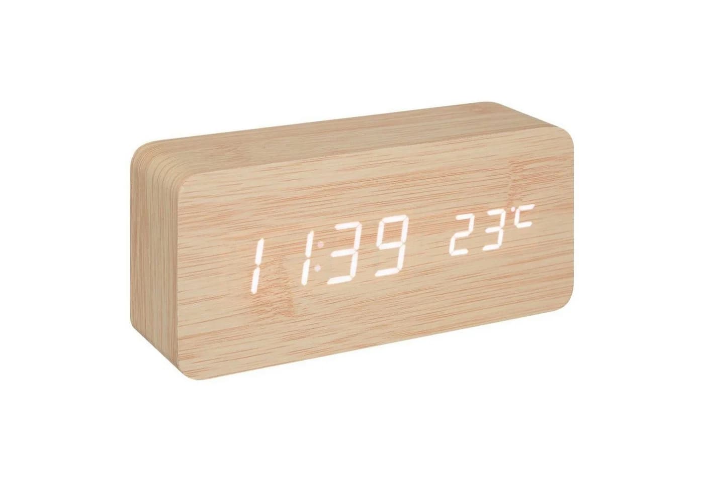 Atmosphera Gamiel Wecker Beige mit Thermometer und Alarm - Bild 2