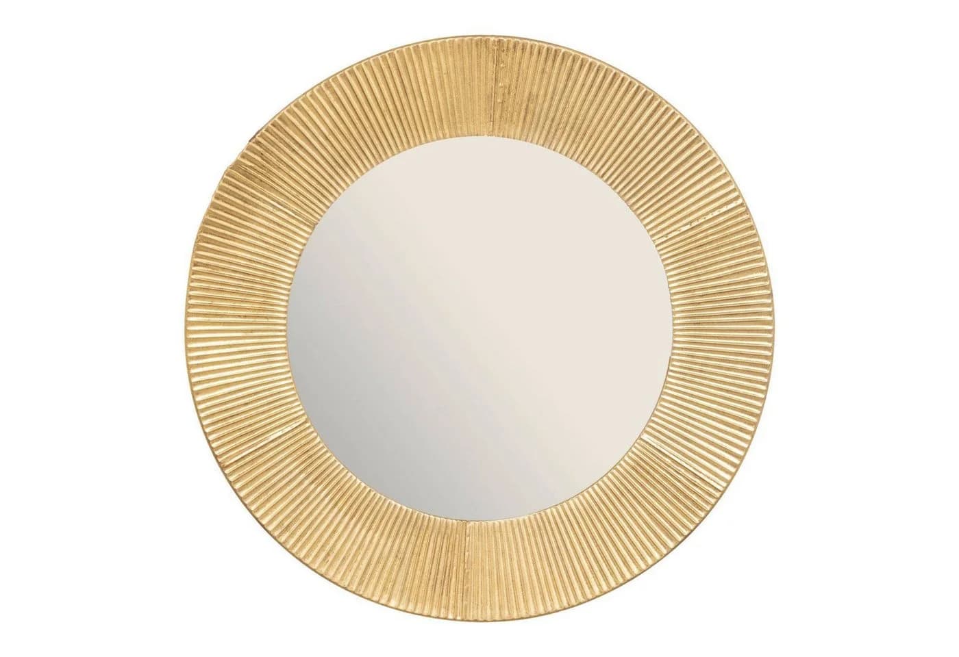 Atmosphera Wandspiegel MILDA Gold Metall Rahmen Rund 90 cm - Bild 2