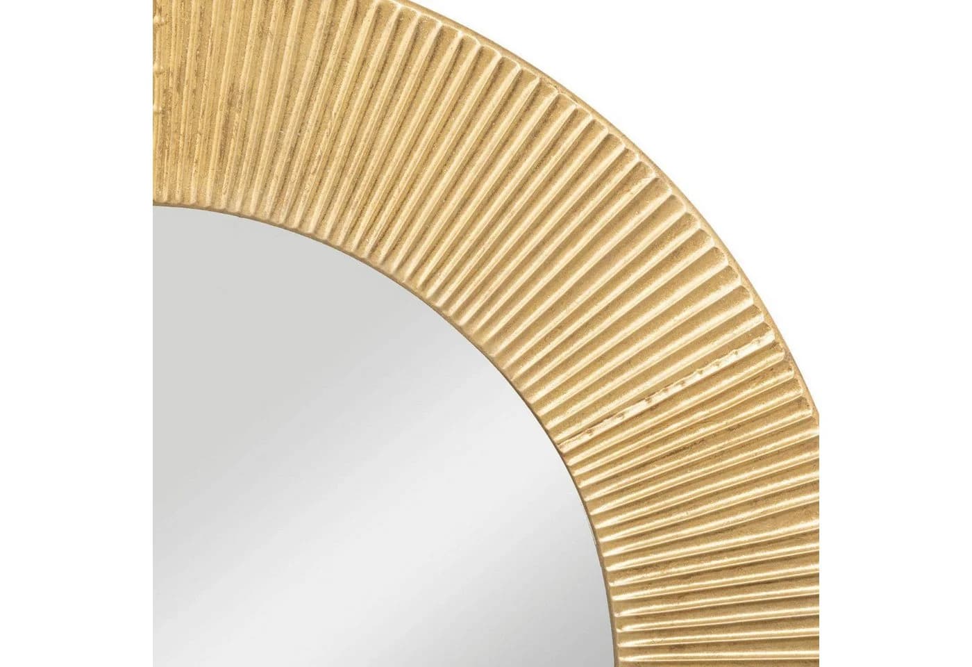 Atmosphera Wandspiegel MILDA Gold Metall Rahmen Rund 90 cm - Bild 3