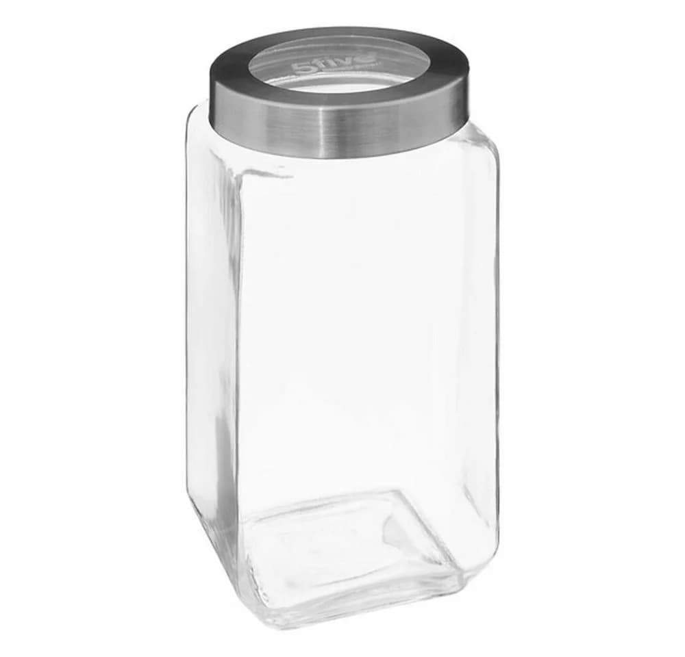 5five Simply Smart Einmachglas Miro 2 L Glas Stahl Acryl Transparent - Bild 2