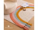 Atmosphera Kinderteppich RAINBOW Bunt Baumwolle Bild 1
