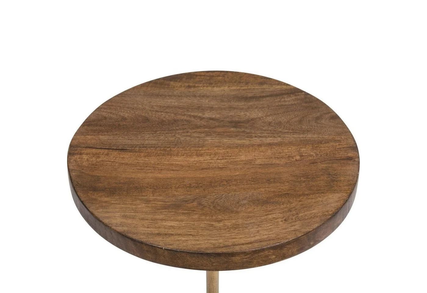 Atmosphera Beistelltisch Marmor und Holz Ø 35,5 cm Modern