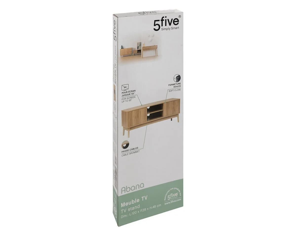 5five Simply Smart Fernsehkommode ABANA Beige MDF - Bild 4