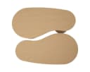 Atmosphera SOLEYA 3er-Set Beistelltische Asymmetrisch Beige MDF Bild 3