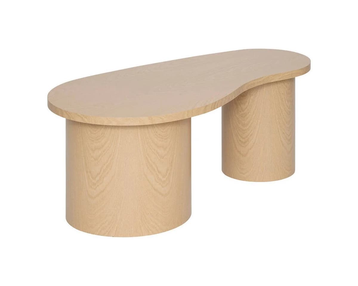 Atmosphera SOLEYA 3er-Set Beistelltische Asymmetrisch Beige MDF - Bild 5