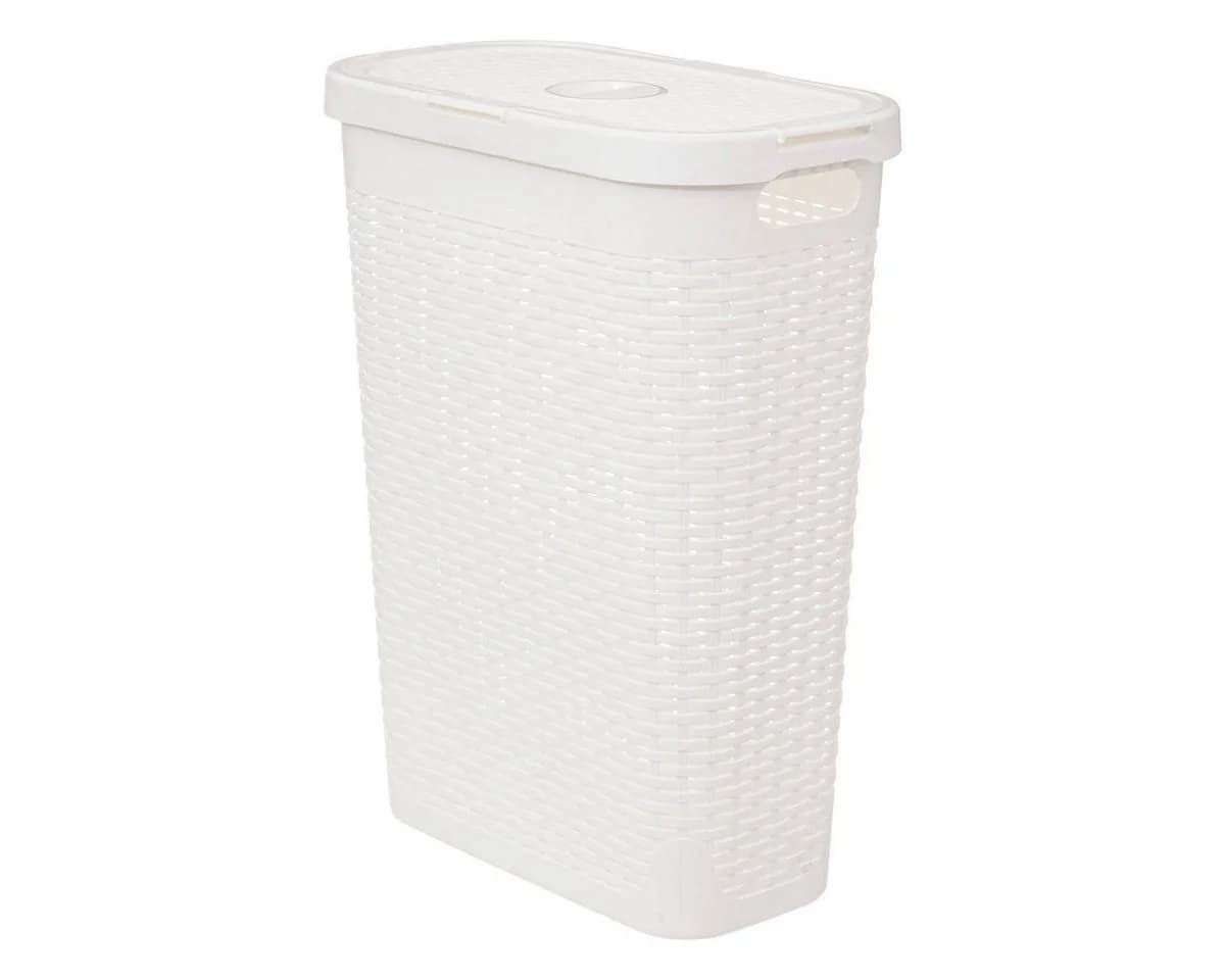 5five Simply Smart Wäschekorb Kunststoff Hoch 40 Liter Weiß - Bild 2