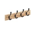5five Simply Smart Garderobenständer Wandhaken Holz Braun 4 Haken Bild 2