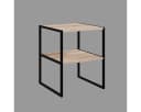 5five Simply Smart Nachttisch Loft ALIAJ Braun Metallbeine Bild 3