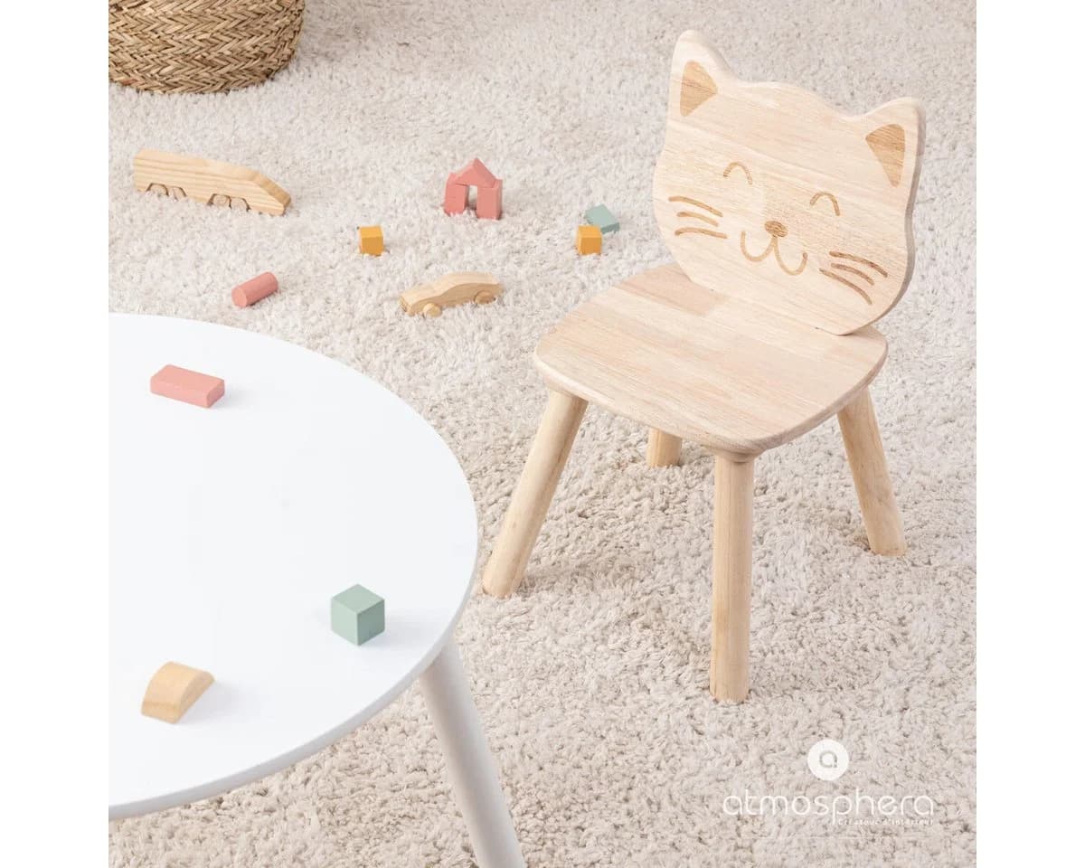 Atmosphera Créateur d'intérieur Hocker Holzstuhl für Kinder CAT - Bild 1