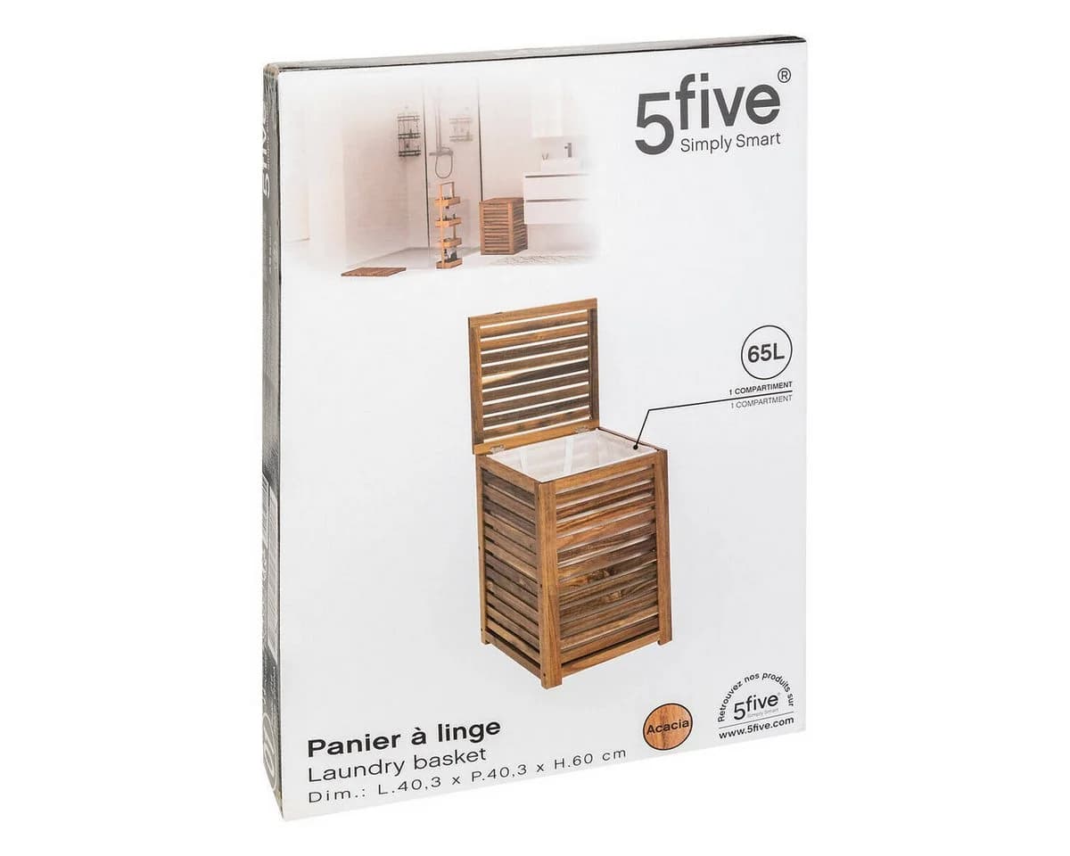 5five Simply Smart Wäschekorb Acacia 65 l - Bild 5