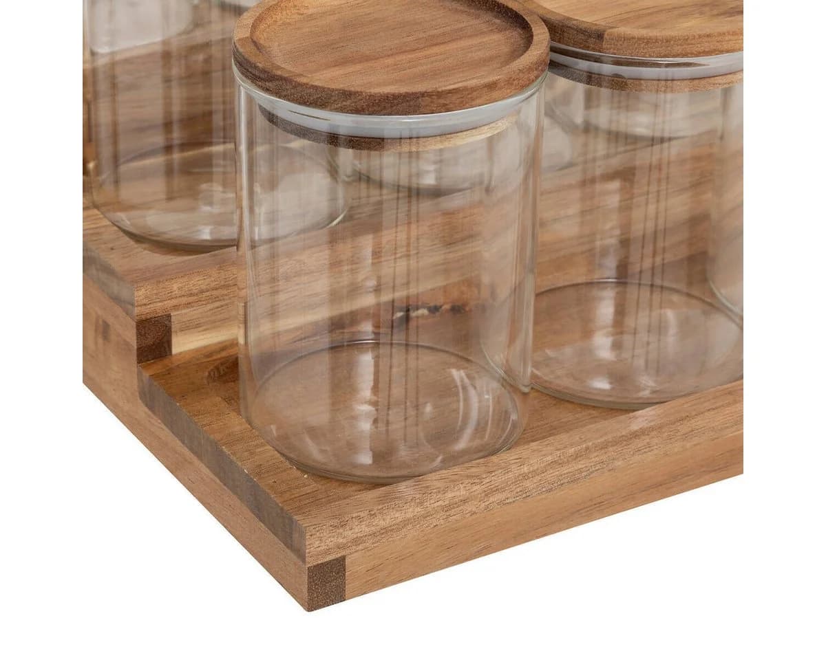 5five Simply Smart Gewürzglas-Set HARMONY 9er mit Holzregal - Bild 5